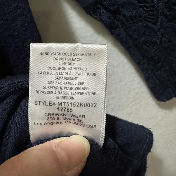 Wallpaper Blouse Womens XL Lace Bell Sleeve V Neck‎ Boho Tunic Shirt - Picture 6 of 9